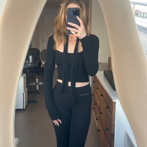 Isalis long sleeve top with scarf